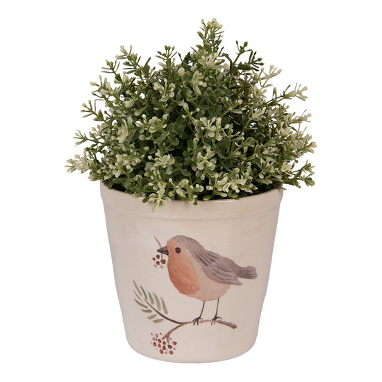 Clayre &amp; Eef | Bloempot Binnen Beige Bruin &oslash; 15x14 cm | 6CEVGP0001M