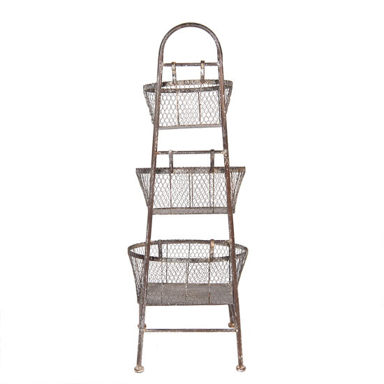 Clayre & Eef | Rek met manden Bruin 43x43x116 cm | 5Y1359
