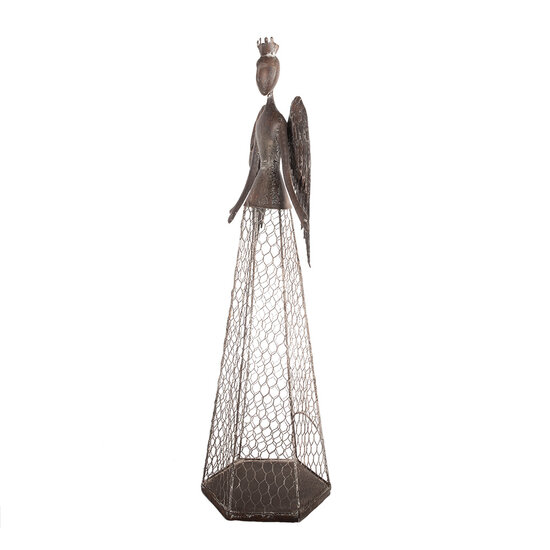 Clayre &amp; Eef | Decoratie Engel Bruin Beige 28x19x75 cm | 5Y1360