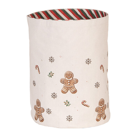 Clayre &amp; Eef | Broodmandje Beige Bruin &oslash; 15x16 cm | CGM50