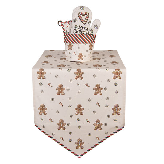 Clayre &amp; Eef | Broodmandje Beige Bruin &oslash; 15x16 cm | CGM50