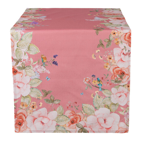 Clayre &amp; Eef | Tafelloper Roze Beige 50x140 cm | FFA64P