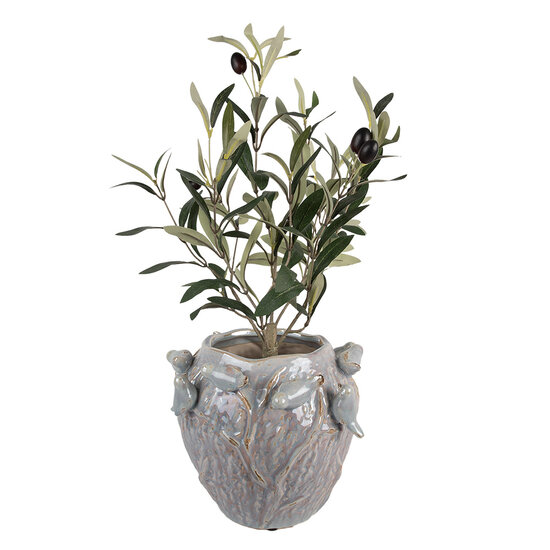 Clayre &amp; Eef | Bloempot Binnen Blauw &oslash; 25x20 cm | 6TE0586