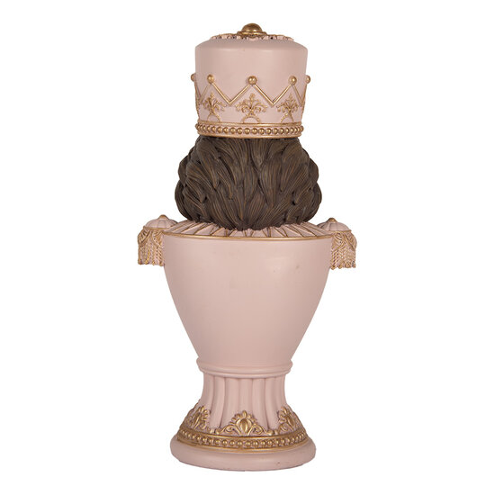 Clayre & Eef | Kerstdecoratie Notenkraker Roze 16x10x30 cm | 6PR5366