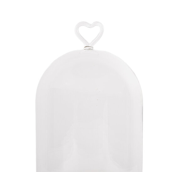 Clayre & Eef | Stolp Transparant ø 14x22 cm | 6GL5360