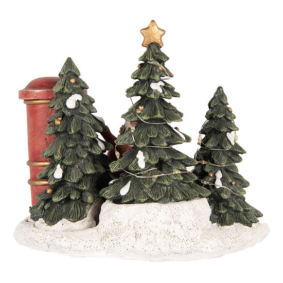 Clayre &amp; Eef | Decoratie kind bij brievenbus LED Rood Groen 16x12x14 cm | 6PR5373