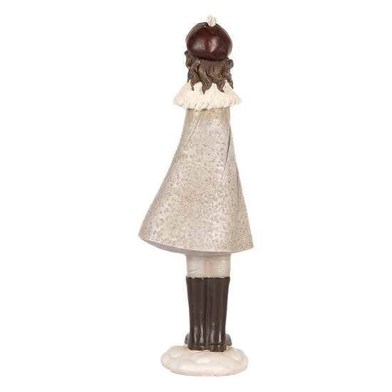 Clayre &amp; Eef | Decoratie Kind Grijs Bruin 10x8x30 cm | 6PR5396