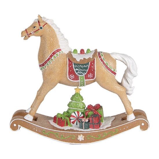 Clayre & Eef | Decoratie Hobbelpaard Bruin 26x7x24 cm | 6PR5415