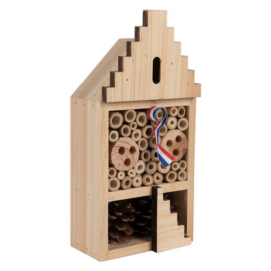 Clayre &amp; Eef | Insectenhotel Bruin 12x7x25 cm | 6H2437