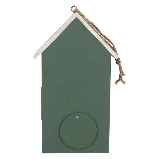Clayre &amp; Eef | Vogelhuis Groen Wit 15x10x22 cm | 6H2439