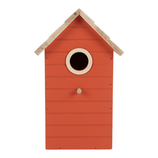 Clayre &amp; Eef | Vogelhuis Rood Bruin 15x10x22 cm | 6H2442