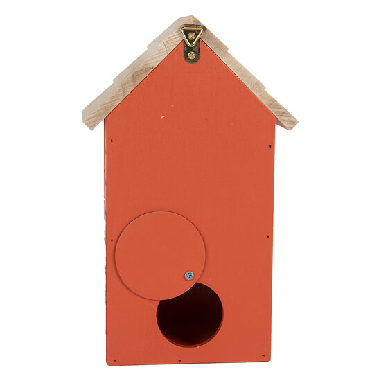 Clayre &amp; Eef | Vogelhuis Rood Bruin 15x10x22 cm | 6H2442