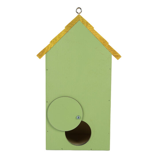 Clayre & Eef | Vogelhuis Groen Geel 15x10x22 cm | 6H2443