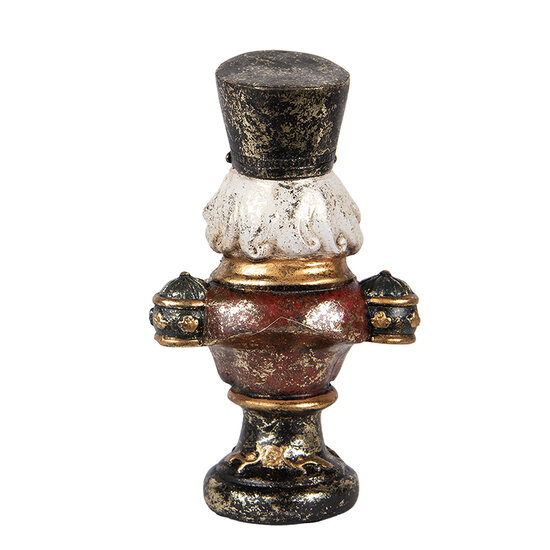 Clayre & Eef | Kerstdecoratie Beeld Notenkraker Rood 9x6x15 cm | 6PR5591