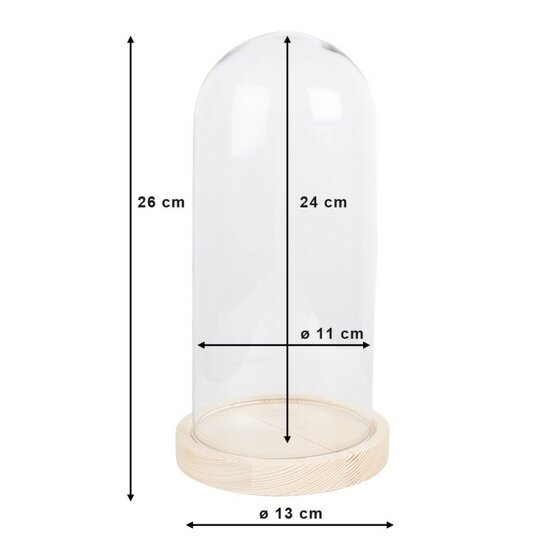 Clayre &amp; Eef | Stolp Bruin &oslash; 13x26 cm | 6GL4039