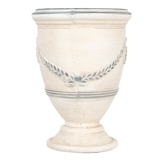 Clayre &amp; Eef | Bloempot Binnen Beige Grijs &oslash; 23x31 cm | 6MG0121