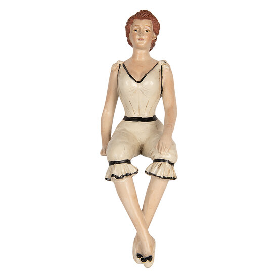 Clayre &amp; Eef | Decoratie Vrouw Beige 12x10x29 cm | 6PR5560