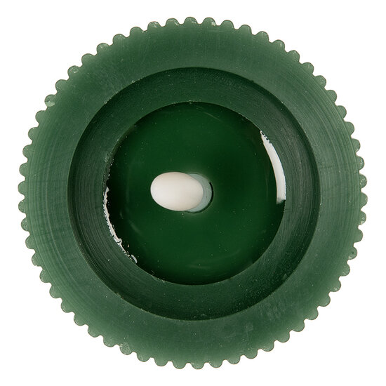 Clayre &amp; Eef | Kaars met LED Groen &oslash; 8x13 cm / 2xAA | 6CA0003DGR