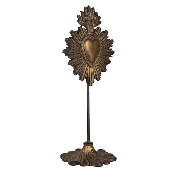 Clayre & Eef | Decoratie Ornament Goudkleurig Bruin 10x8x23 cm | 6PR5292