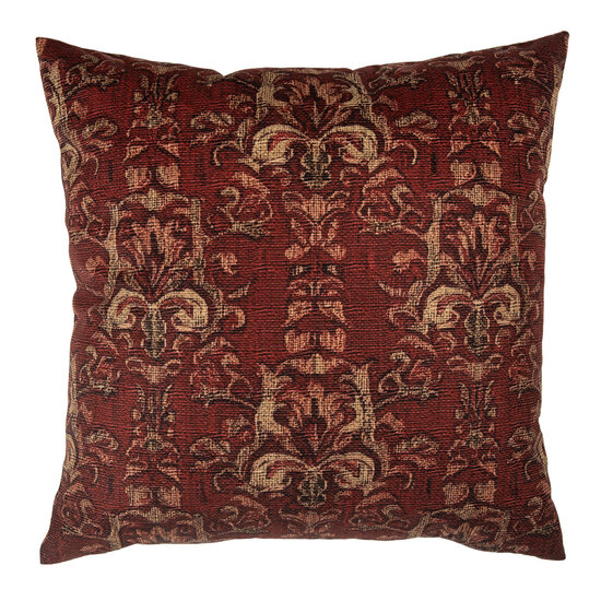 Clayre &amp; Eef | Kussenhoes Rood Geel 45x45 cm | KT021.427