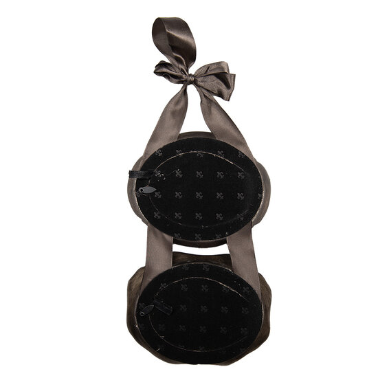 Clayre &amp; Eef | Fotolijst Zilverkleurig Bruin 14x3x27 cm / 9x7 cm (2) | 2F1331