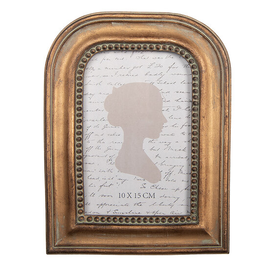 Clayre &amp; Eef | Fotolijst Goudkleurig 16x2x21 cm / 10x15 cm | 2F1339
