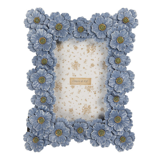 Clayre &amp; Eef | Fotolijst Blauw Groen 19x3x25 cm / 10x15 cm | 2F1366S