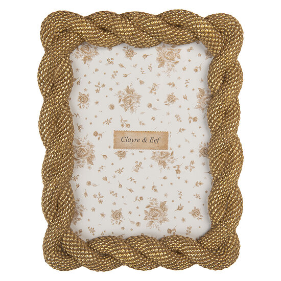 Clayre &amp; Eef | Fotolijst Goudkleurig 17x2x22 cm / 13x18 cm | 2F1374M