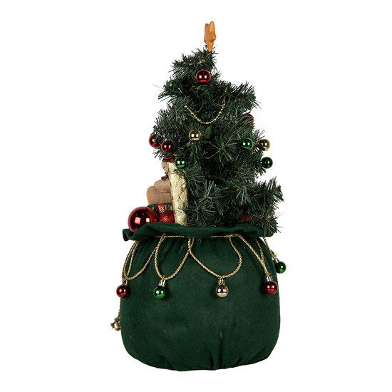 Clayre & Eef | Decoratie Kertboom met LED Groen ø 30x68 cm / 3xAA | 50830