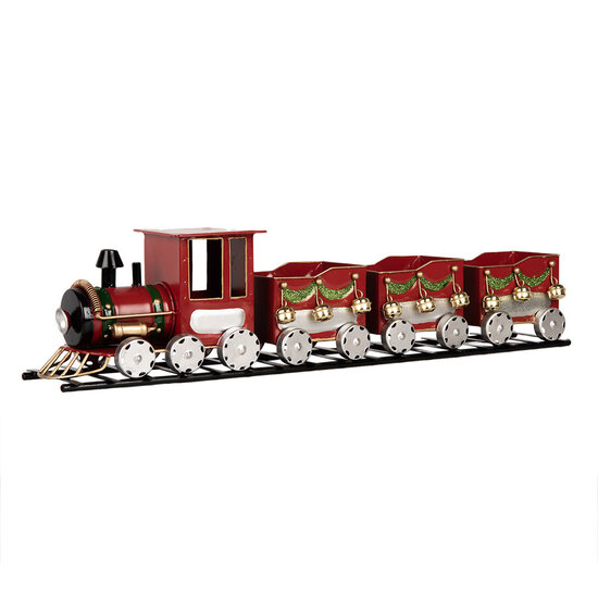Clayre &amp; Eef | Decoratie Trein Rood 58x12x14 cm | 5Y1299