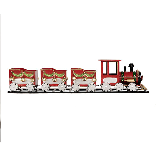 Clayre &amp; Eef | Decoratie Trein Rood 58x12x14 cm | 5Y1299