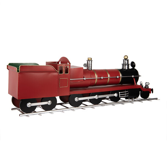Clayre &amp; Eef | Decoratie Trein Rood 86x18x27 cm | 5Y1304