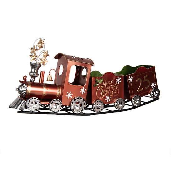 Clayre &amp; Eef | Decoratie Trein Rood 79x15x37 cm | 5Y1308