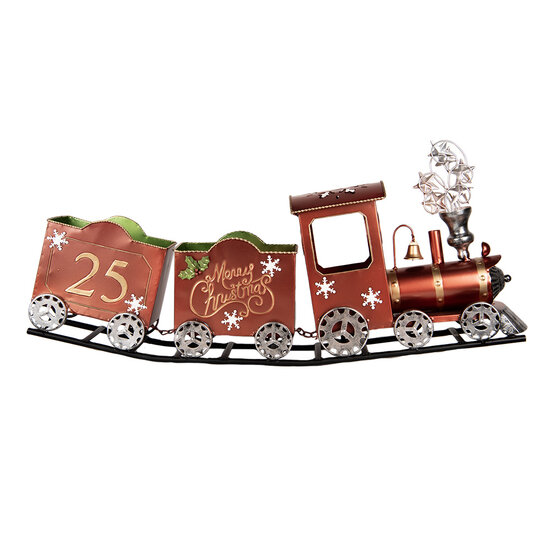 Clayre &amp; Eef | Decoratie Trein Rood 79x15x37 cm | 5Y1308