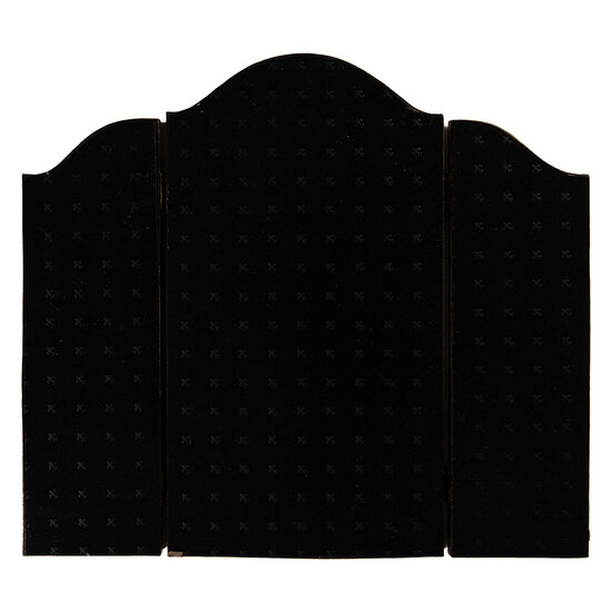 Clayre &amp; Eef | Wandspiegel Zwart Goudkleurig 38x2x34 cm | 62S317