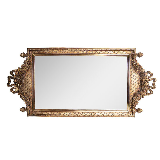 Clayre &amp; Eef | Wandspiegel Goudkleurig 19x3x40 cm | 62S336
