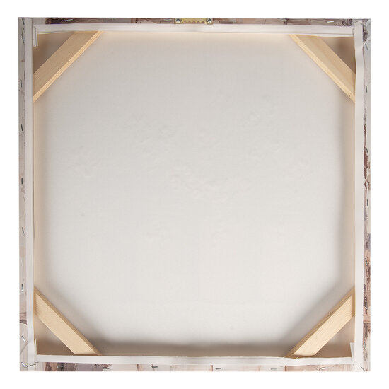 Clayre &amp; Eef | Wanddecoratie Beige Roze 51x3x51 cm | 66266