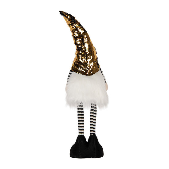 Clayre &amp; Eef | Decoratie Beeld Kabouter met LED Goudkleurig 8x12x56 cm | 66327