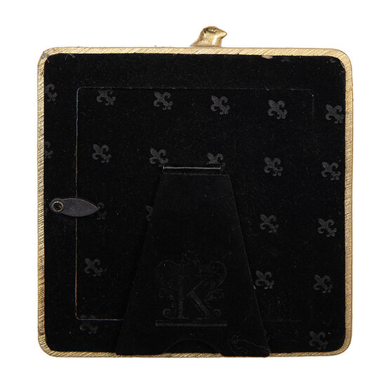 Clayre &amp; Eef | Fotolijst Goudkleurig 10x2x11 cm / 8x8 cm | 2F1328