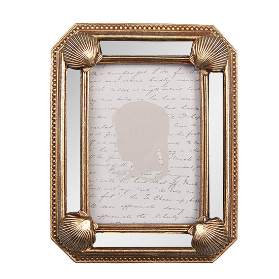 Clayre &amp; Eef | Fotolijst Goudkleurig 9x2x12 cm / 6x9 cm | 2F1341