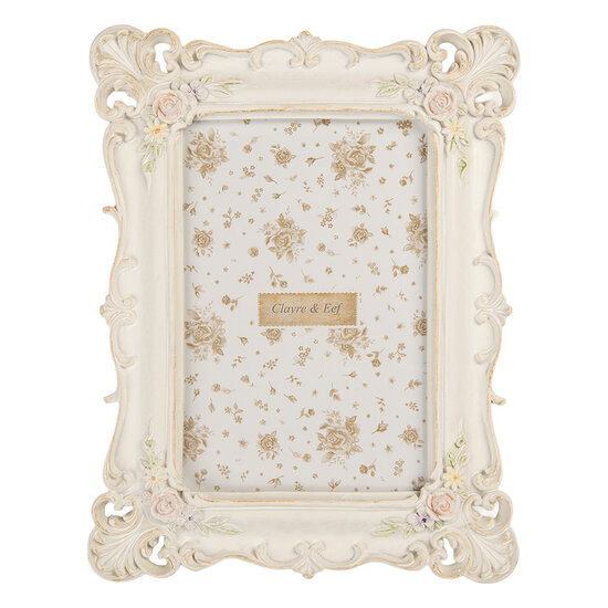 Clayre &amp; Eef | Fotolijst Wit 16x2x21 cm / 10x15 cm | 2F1371S