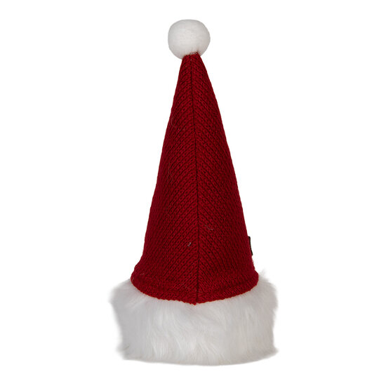 Clayre &amp; Eef | Decoratie Beeld Kabouter met LED Rood Wit 10x10x25 cm / 3xAA | 66333