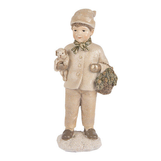 Clayre & Eef | Decoratie Kind Beige Bruin 9x7x18 cm | 6PR5535