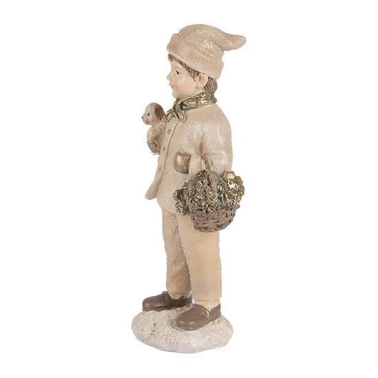 Clayre & Eef | Decoratie Kind Beige Bruin 9x7x18 cm | 6PR5535