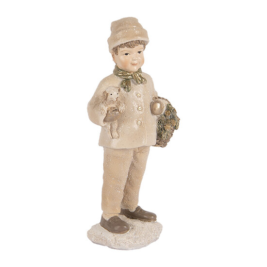 Clayre & Eef | Decoratie Kind Beige Bruin 9x7x18 cm | 6PR5535