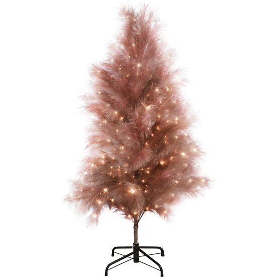 Dekoratief | Decoratieboom &#039;Royal Feathers&#039;, mauve, 211 LED, 150cm | A255927
