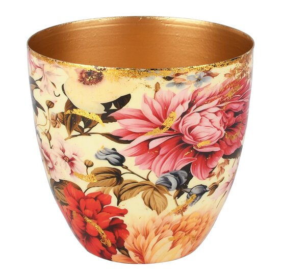 Dekoratief | Bloempot &#039;Blooming Bouquet&#039;, metaal, 13x13x13cm | A258058