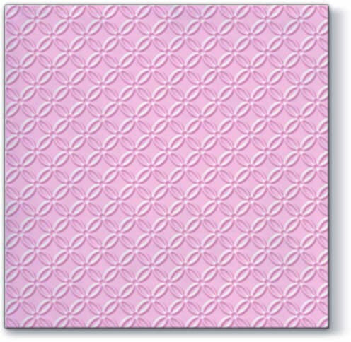 Dekoratief | Pakje 12 servetten 'Insp. modern,light pink' embossed 33x33cm | A701256
