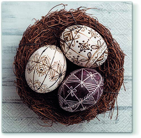 Dekoratief | Pakje 20 servetten 'Traditional Easter' 33x33cm | A701395