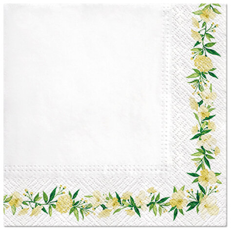 Dekoratief | Pakje 20 servetten 'Subtle frame' 33x33cm | A701595